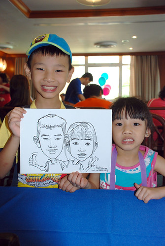Caricature live sketching Temasek Fun Day 11
