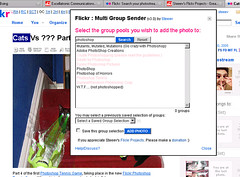 flickr multi group sender