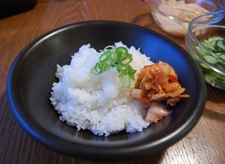 Dinner: rice & panchan