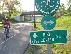 Freewheel Bike/Midtown Bike Center, Minneapolis, bike center sign