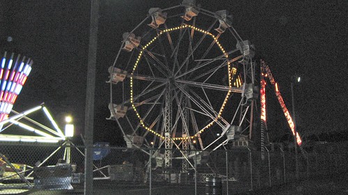 The Ferris Wheel lit up. Kiddieland Amusement Park. Melrose Park Illinois. July 2008. by Eddie from Chicago