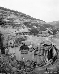 Construction du barrage de Vouglans