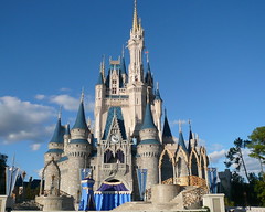 Early Morning at Cinderella Castle Magic Kingdom Walt Disney World 2008