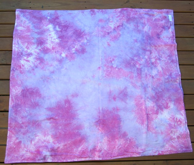 pink-violet silk blanket