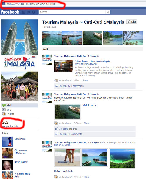 Fake CutiCutiOneMalaysia Facebook Page