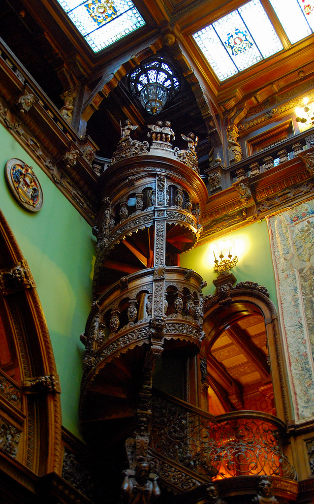 3 Romanian Castles You Must Visit At Least Once In Your Lifetime. Peles Castle spiral staircase