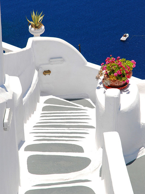 Stairway in Oia, Santorini