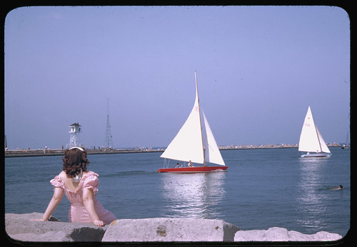 Yachts Off of La Rabida Point, Jackson Park - Chicago, Illinois
