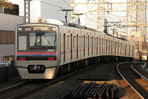 Keisei3000(II)series in Aoto,Katsushika,Tokyo,Japan 2008/12/31