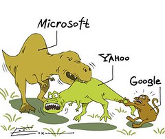 Microsoft Yahoo Google dinosaurs