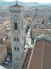 View of campanile from top of dome
