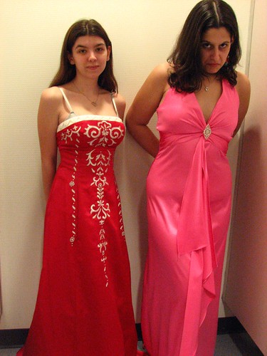 hot pink color. hot pink prom dress