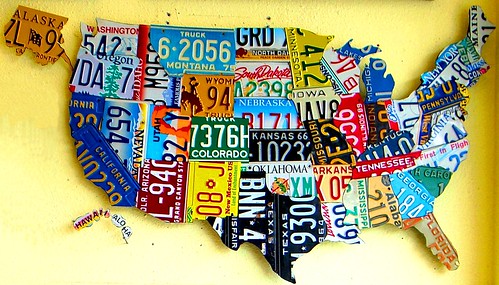 Usa Map License Plates