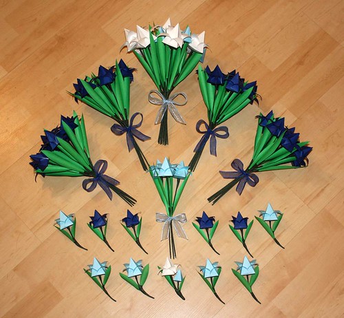 Origami Wedding Flowers Decoration 