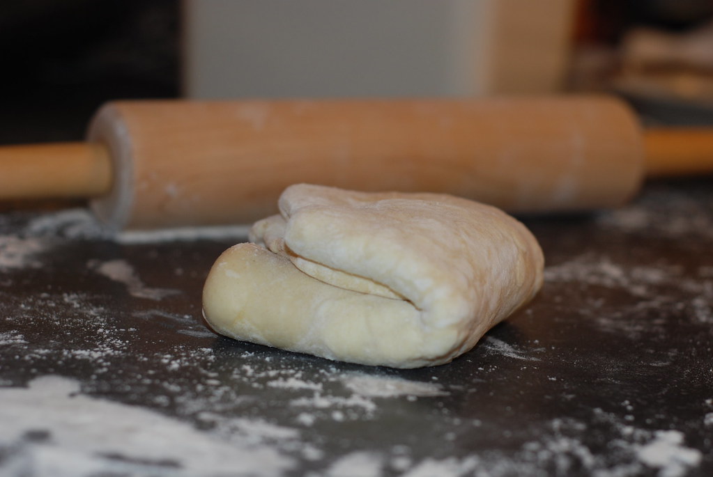 puff pastry in the making