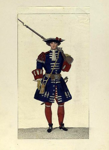 022-Guardia de la infanteria castellana. Guardia Valona año 1717
