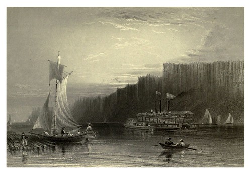 016-Los Pallisades en el rio Hudson 1840