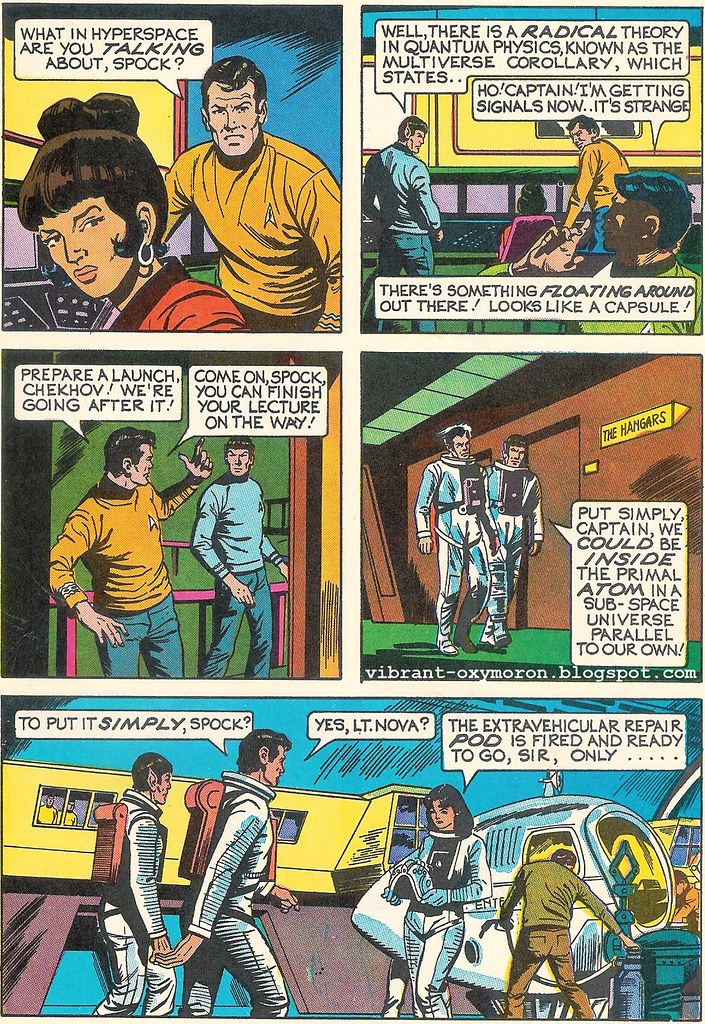 star trek comic scan spock kirk uhura scotty dynabrite whitman vintage