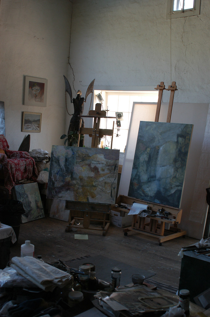 Still life of an artist's studio :: Taos