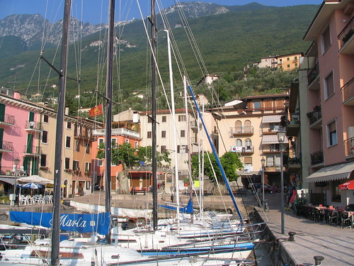 The harbour in Lake Garda