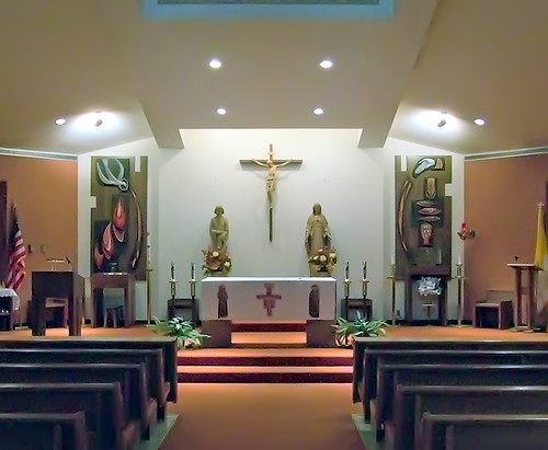 Saint Patrick Roman Catholic Church, in Saint Louis, Missouri, USA - sanctuary
