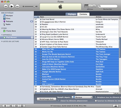 Ronan's iPod shuffle 1GB Summer 08 Hits V