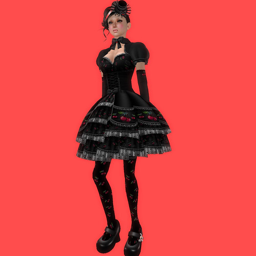 -katat0nik- (black) Very Cherry Dress