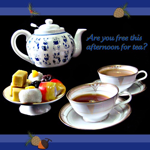 Are you free this afternoon for tea? (by martian cat)