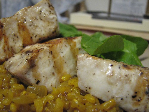 swordfish and lemon rice