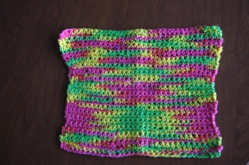 crocheted dishcloth