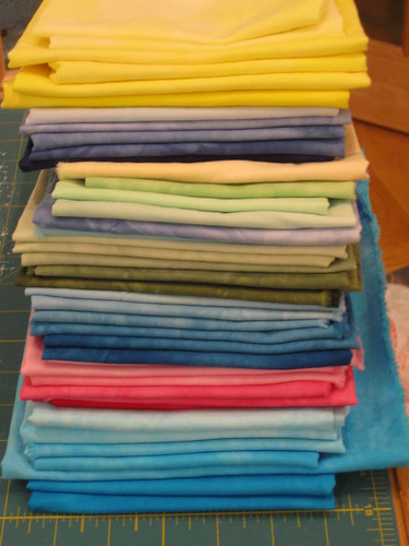 My stack of hand dyes