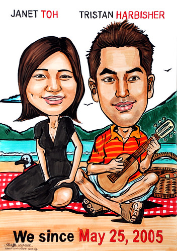 Caricatrues couple 50 First Dates
