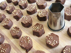 Sesame Hexagon Chocolates