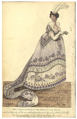 Court dress of the Princess of Wales, June 4, 1807
