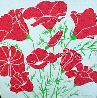 Marushka - poppy-like flowers (red)