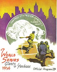 Grant Powers 1936 World Series Program
