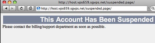Siteground account suspended
