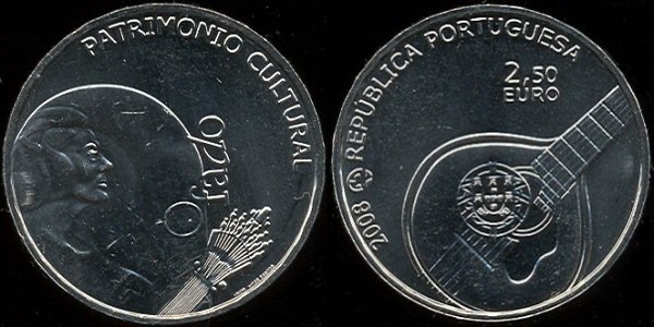 2,5 euro Portugalsko 2008