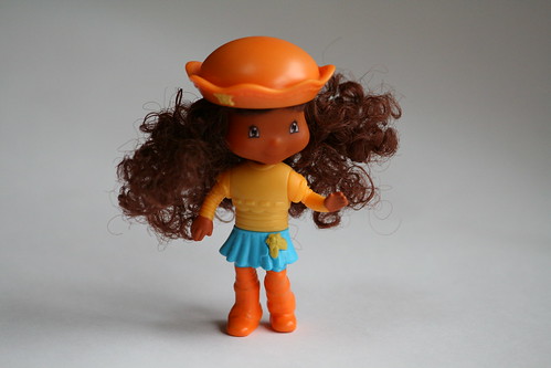 Curly Hair Girl Drawing. Curly-haired doll from Burger