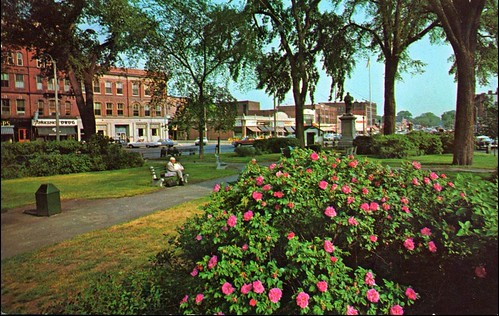 Central Square in Keene NH in summer
