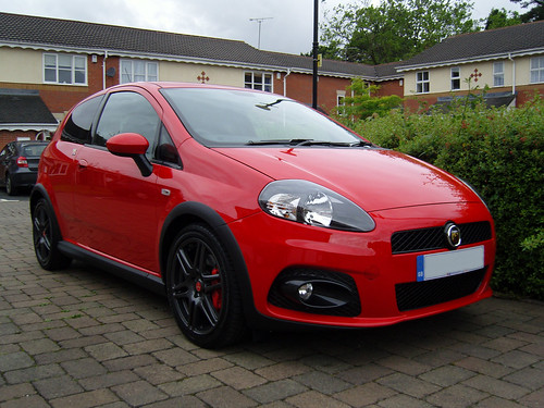All Abarth Grande Punto's come with the tinted glass on the rear half of the