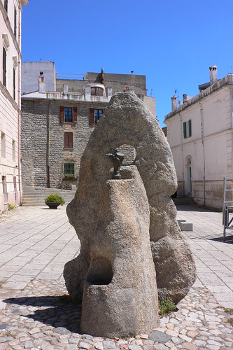 Sculptures at Piazza Satta in Nuoro