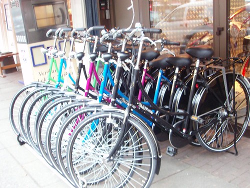 Bicicletas de colores en Amsterdam