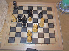 white wins with 2 moves