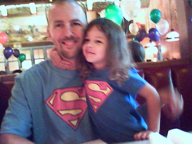 supergirl and superdaddy!