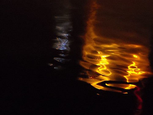 Night Fountain Reflection 18