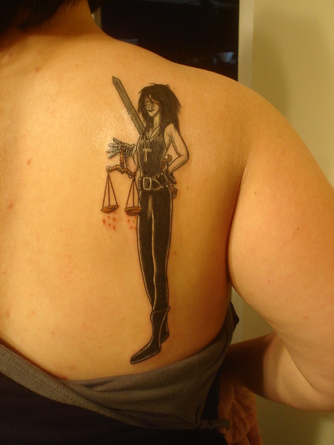 Lady Death Justice tattoo