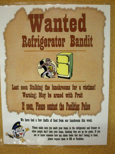 Wanted: Refrigerator Bandit