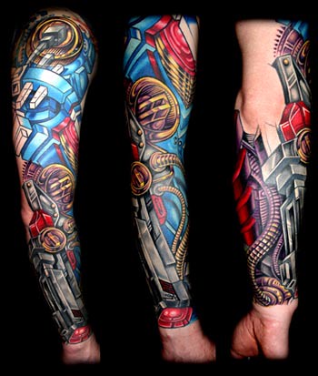 muscle tattoos. Muscle Sleeve Tattoo: