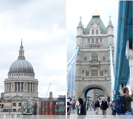 Being a tourist: St. Paul's Cathedral and on the Tower Bridge